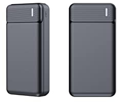 APM Batterie Externe, Power Bank 20000mAh, Charge Rapide, Batterie Portable Entrée USB-C, 2 Sorties USB, Charge Rapide, LED, Compatible avec iPhone 15 14 13 12 11 Samsung Xiaomi Huawei iPad, 572002