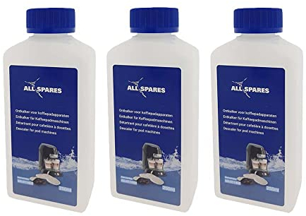 AllSpares Flüssig-Entkalker (250ml) für Kaffeemaschinen geeignet für Philips & Senseo CA6520/00 | CA6521/00 (3 Stück)