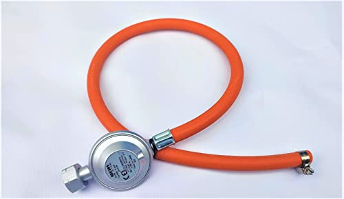 ZaTeChS Propan Butan Gasdruckregler Gasschlauch 150cm (1.5m) | Ø9mm | 21.8 Zoll LKS Anschluß mit Schnellkupplung | bis -30°C | Propangasschlauch | Gas Hose für Camping, Gasgrillgeräte