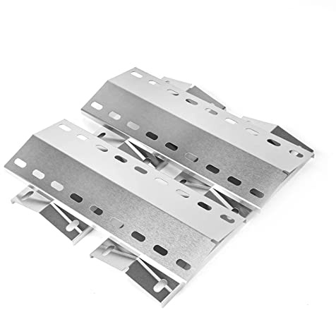GFTIME 39,5 x 15 cm Edelstahl Universal Brennerabdeckung Ersatzteile für Landmann Triton 2 & 3, Landmann Minton, Landmann Avalon PTS 4, Grandhall Maxim GT4, Mr. Gardener Jackson, 4 Stück
