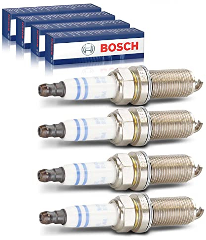 4x Original BOSCH 0242240619 Zündkerze Kompatibel mit C-Klasse W203 W204 CL203 S203 S204 2002-2010 CLC-Klasse CL203 2008-2010 CLK A209 C209 2002-2006 E-Klasse W211 S211 SLK R171
