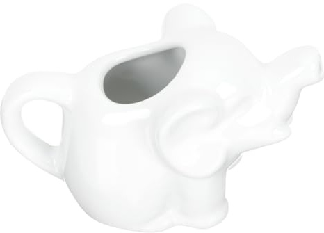 Luxshiny Keramik Milchkanne Elefant 8.5X5.5X4.5 Cm Sauciere Milchgefäß Für Küche Haushalt Kaffee Tee Saft Behälter