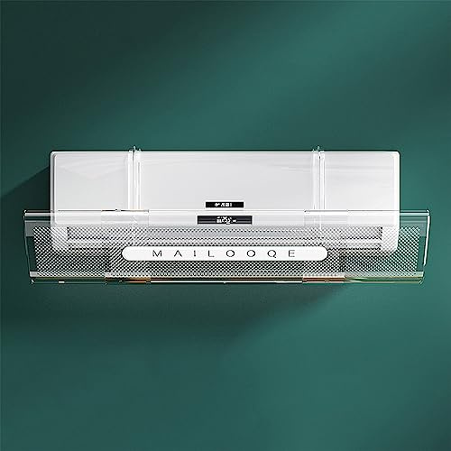 MKYOKO Deflector De Viento De Aire Acondicionado De Moda, Deflector De Aire Acondicionado Split Ajustable, Fácil Instalación De Ángulo Ajustable, 18 x (60~100) cm