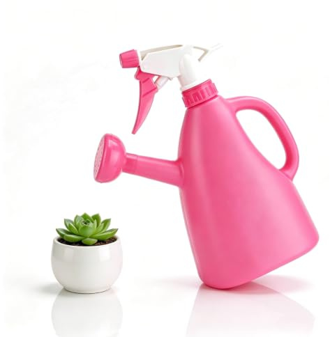 Regadera para Plantas De Interior, Regadera Pequeña 2 En 1 con Cabezal Rociador Y Prensa Mister Spray Head Regadera para Plantas De Interior, Jardín, Flores En Macetas