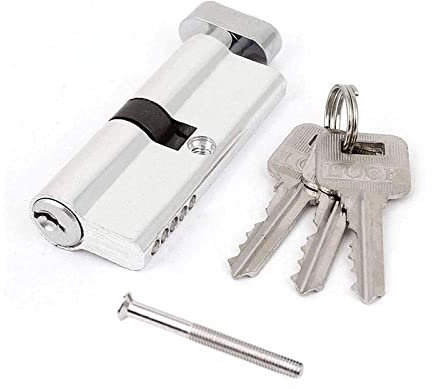 CETEOR Ceramic Knobs,Vintage Cabinet Knobs, Door Hardware 1pcs 89mm Security Door Lock Cylinder Living Interior Lock Bedroom Brass Handle Locking Lock Cylinders