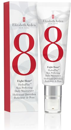 Elizabeth Arden - Eight Hour HydraPlay, Hautperfektionierende Tagesfeuchtigkeitspflege, Leichtgewichtig, Porenverfeinernd, Feuchtigkeitsspendende Vegane Creme für das Gesicht - 45 ml