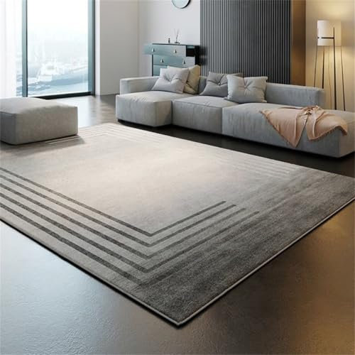RUGMRZ Terrasse Deko Bad Teppiche Grauer Teppich Schlafzimmer Home Decor Esszimmer Teppich Multi-Size Terrassenteppich Wetterfest 200X300CM
