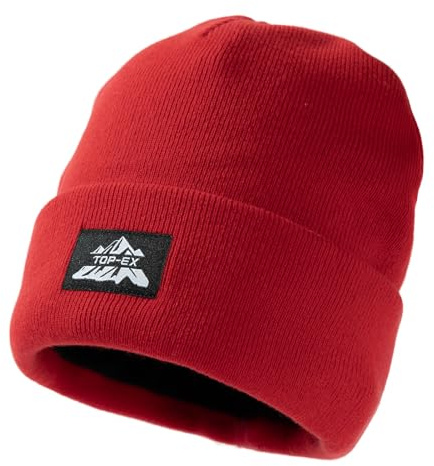 TOP-EX Winter Beanie für Laufen und Golf, für große Köpfe, atmungsaktiv | PolarWool™, 100 % Merinowolle, atmungsaktiver komfortabel, sicher bei Wind und Wetter, temperaturausgleichend und geruchsarm