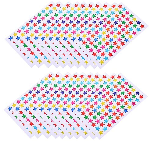 DRESSOOS 100 Blatt Pentagramm-Aufkleber Laptopaufkleber für Kinder Sternaufkleber aus Folie glitzernde Aufkleber belohnung Kinder Aufkleber Kinder selbstgemachter Aufkleber Sternenpapier