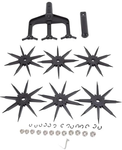 Robusto scarificatore e coltivatore rotante da giardino con design ergonomico, strumento di allentamento per prati domestici e giardini