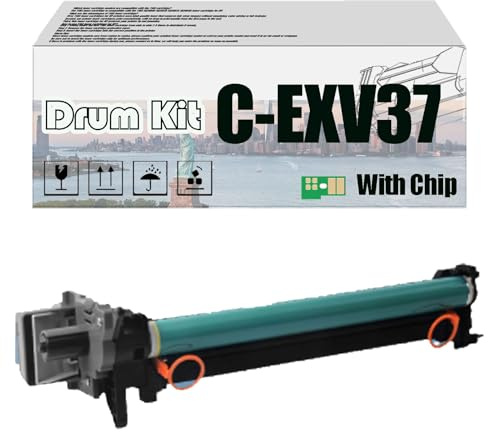 Kit De Tambour D'imagerie C-EXV37 CEXV37, Compatible pour Canon Image Runner 1730i 1740i 1750i [Volume d'impression Élevé avec Puce] 1 pcs