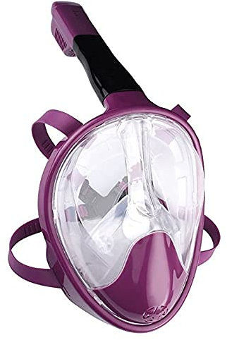 DFGHNBVC Volltrockene Schnorchel-Tauchmaske, 180 ° Unterwasser, Beschlagfrei, Lebensmittelechtes Silikon, Geeignet Für Kinder Und Erwachsene Über Zehn Jahre, Pink/M, Pink/M