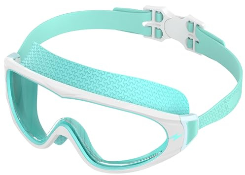 Ambienden Stora ramar för män kvinnor vuxna simglasögon | Anti-imma UV-skydd och HD-linser | Unisex Simglasögon för dykning och utomhusvattensport