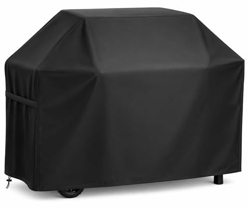 Grillabdeckung Wetterfest, Grill Abdeckung 420D Oxford-Stoff Grillhaube, Gasgrill Abdeckung Grill Schutzhülle für Weber, Enders, Char Broil Serie (140x65x120CM)