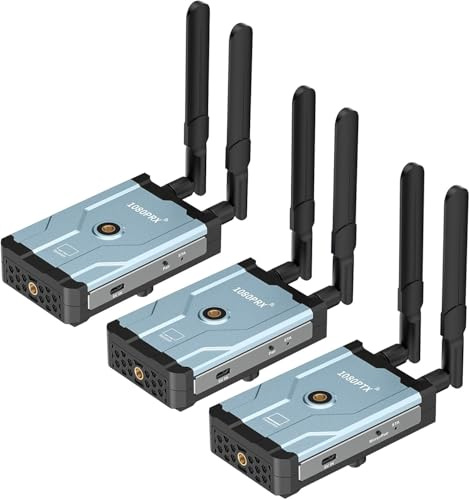 Tongtion Wireless HDMI Transmitter and 2 Receivers 1640FT Range, 1080P@60Hz Ultra HD HDMI Wireless Transmission Kit for DSLR, Laptop, Netflix, YouTube to TV/Projector, Zero Latency