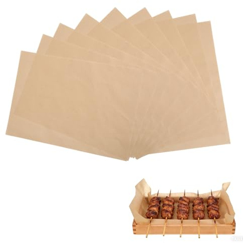 Backpapier Zuschnitte, 200 Blätter Deli Papierblätter, 20 * 30 cm ungebleichte Backblätter Pergamentblätter, Backpapier Ohne Pfas Hitzebeständig für Backen Grillen Kochen Pizza Kuchen BBQ Papier