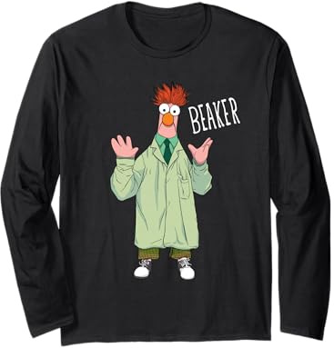 Disney The Muppets Beaker Muppet Labs Big Pose Long Sleeve T-Shirt