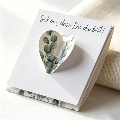 24 Tischkarten Hochzeit Eukalyptus - Platzkarten für Gastgeschenke | Platzkarten & Gastgeschenk-Verpackung in Einem. Namenskärtchen mit Schlitz für Schokolade. (Achtung: Lieferung ohne Inhalt!)