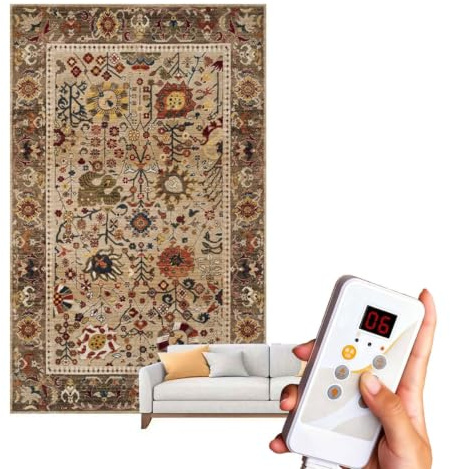 Alfombra eléctrica con calefacción de grafeno y tecnología infrarroja