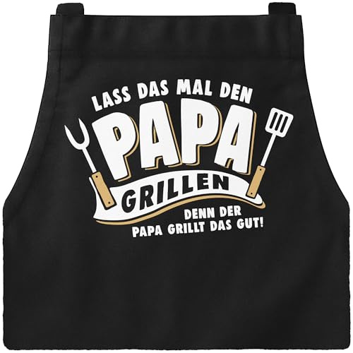 MoonWorks® Grill-Schürze mit Spruch Grillseargent Born to Grill-Geschenke Männer Skelett