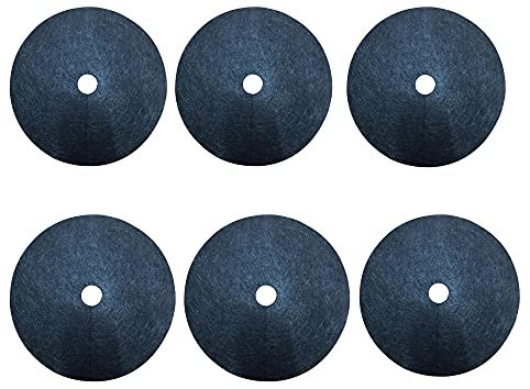 RNSUNH Baummulch-Ring, 6 Stück, 62 cm, Vliesstoff, abbaubar, für Garten, Unkrautbarriere, Landschaftsstoff, Mulchring, Baumschutz, Unkrautschutzmatte für Unkrautbekämpfung