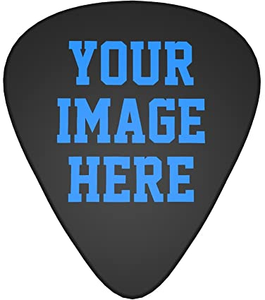 LeDiYouGou Personalisiert Gitarren-Plektren Aus Kunststoff,Benutzerdefinierte Gitarren-Plektren Mit Foto/Text,12Er-Pack,Bedruckt,Bunte Gitarren-Plektren,Musikgeschenke Für Bassgitarre