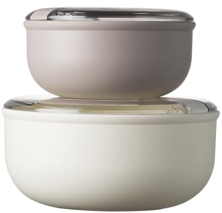 OMADA Set 2 Contenitori Ermetici per Alimenti, Lunch Box da 0,75 L e 1,8 L