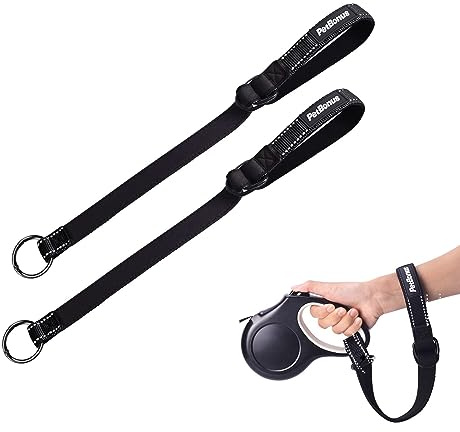 PetBonus Sicherheitsarmband für Rollleine Hundeleine und Kinderwagen | Hundeleine Handgelenkriemen, Reflektierende, Verstellbarer, Ausbruchsicher, gepolsterter Handgriff, Extraschicht Sicherheit