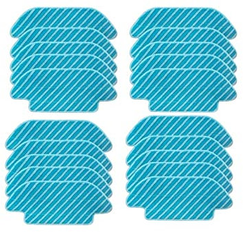 MUPECO Ersatzteile Wischtuch, Kompatibel for Cecotec Conga 4090 4490 4690 5090 5490 6090 Staubsauger Ersatzteile Ersatz (Color : 20 pcs)