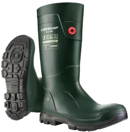 DUNLOP Protective Footwear, LJ0KL01, Purofort TerraPRO Full Safety, Verde/Nero