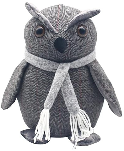 Lesser & Pavey Türstopper, Türstopper, perfekt für alle Türarten, einschließlich Innen- und Außenbereich, perfekt für alle modernen Häuser und Büros, Eule mit Schal