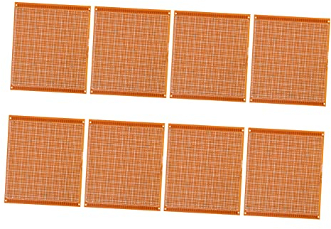jojofuny 8pcs Diy Electronic Pcb Circuit Board Single Sided Tin Versatile Breadboard for Experiment Repair