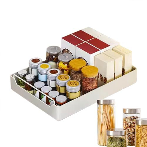 Kbnuetyg Küchen-Aufbewahrungsschubladen – Besteck-Organizer, Teleskop-Schubladen-Trennwände, Utensilien-Organizer, Küchenschublade, Besteckkasten, ausziehbarer Utensilienhalter