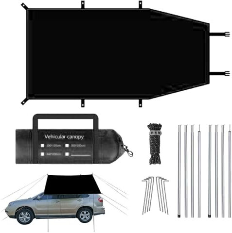 Yianyal Auto Zelte für Camping SUV - Autozelt Vorzelt Campingzelt - SUV Zelt, Kofferraumzelt Wasserdicht, Auto Heckklappenzelt Sonnenschutz Markise Zelt für Camping, Outdoor Reisen