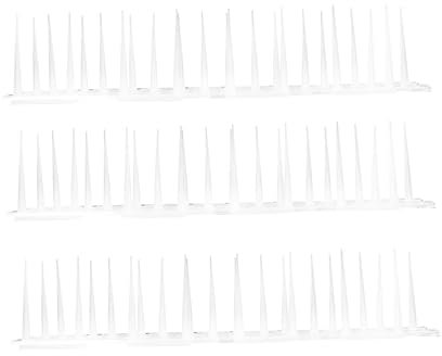 ORFOFE 3piezas Púas De Plástico Anti-pájaros Para Balcón y Jardín Protección Contra Aves De Resistente Temperaturas Fácil De Instalar y Recortable Para Diversas Aplicaciones
