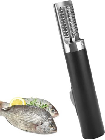 Zuasdvnk Strumento per la disincrostazione dei Pesci, squamatore per Pesci Elettrico - Remover 3000mAh Squamapesci Impermeabile,Raschietto per Pesce Portatile con Impugnatura ergonomica,