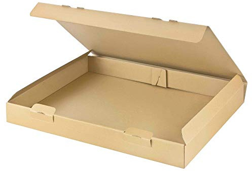 VEPATIM 25 Versandkarton 430x310x45mm schnelle Aufrichtung mit Steckverschluss für Din A3 braun