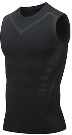 Smatstyle Kompressionsshirt Tank Top Herren Ärmelloses Laufshirt Atmungsaktives Funktionsshirts Sports Trainingsshirt Fitness