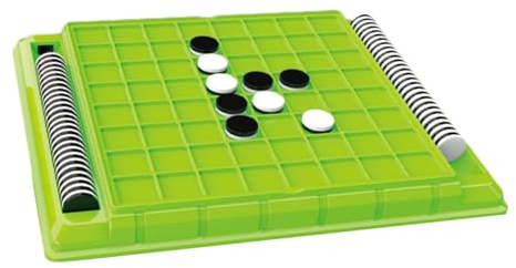 Milageto Reversi Juego de Estrategia Tablero Clásico de Mesa con Piezas Reversibles Educativo Y Entretenido Incluye Bolsa Almacenamiento Adecuado para Padres E, Verde