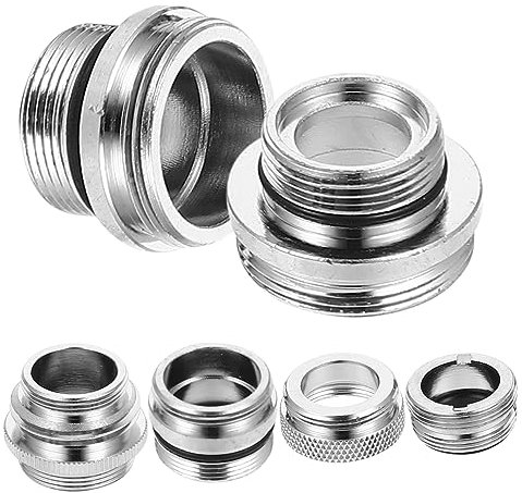 Toddmomy 6pcs Faucet Adapter for Garden Hose Kitchen Bathroom Sink Connector Easy to Install Compatible Faucets and Versatile Hose Attachment