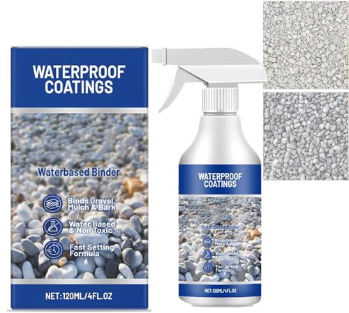 Resin Gravel Binder, Water-Based Stone & Pebble Binder, Stone Fixing Spray, Easy Application, Child & Pet Friendly, Weather-Resistant, Ideal for Patios, Gardens, Paths & Landscaping (1)
