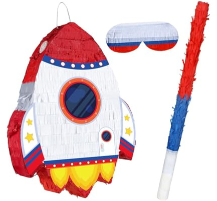 Badiman Pinata Als Lustiges Geburtstagsspiel Und Partyartikel für Kindergeburtstag Dekoration mit Augenbinde Und Konfetti für Weltraum Themenpa