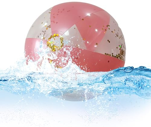 Beach Ball, 40cm Transparent Beach Balls For Kids, Reusable Decor Toys Ornaments Activities Toy Sports Equipment For Toddler Kids Boy Adults Summer Outdoor Games Fun Party Birthday Wedding