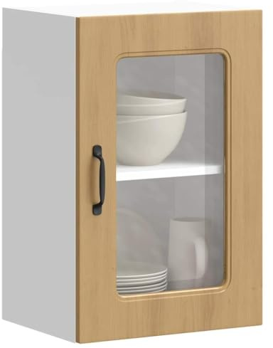 Frdhee Meuble Vintage,Armoire de Four Riga Bois Ancien 60 x 46 x 81,5 cm pour Cuisines, Les Salles à Manger