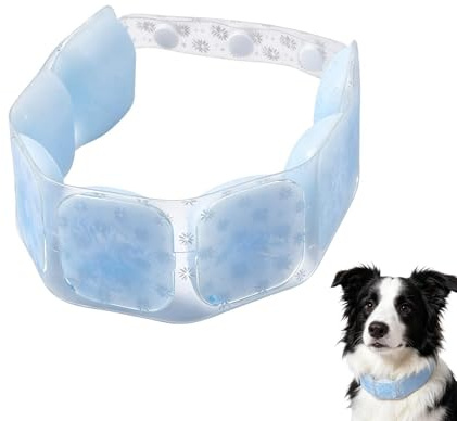 Collar Refrescante Perro Ajustable Tubo De Hielo Ligero Del Calor | Banda Refrescante Cuello Perro Para Mascota Gato Cachorro Gatito Verano Aire Libre Playa Paseo Interior Parque