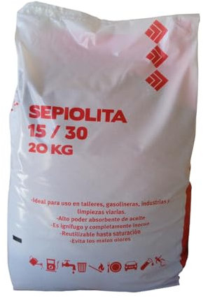 Sepiolita Saco 20 Kgs - Absorbentes BOLASECA (Envíos sólo España peninsular)