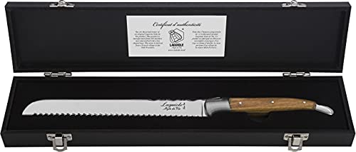 Laguiole Style de Vie Brotmesser Luxury Line, Olivenholz