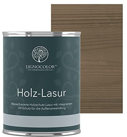 Lignocolor Lasur Holzlasur für Außen 750ml (Steingrau)