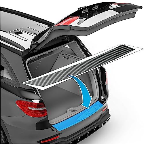 uProtect Auto Ladekantenschutz Folie für Skoda Karoq NU7 I 2017-2026 - Stoßstangenschutz, Kratzschutz, Lackschutzfolie - Carbon Optik Selbstklebend