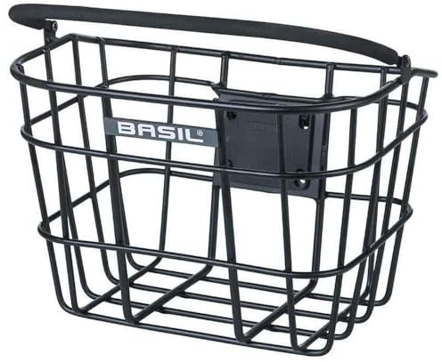Basil Frontkorb Bremen ALU Quick Fixed Attachment, Handlebar Bracket Coprisella, Unisex Erwachsene, Schwarz, Einheitsgröße